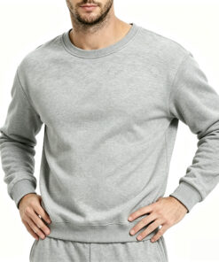 Men's Lamb Fleece Thermal Crewneck Sweatshirt